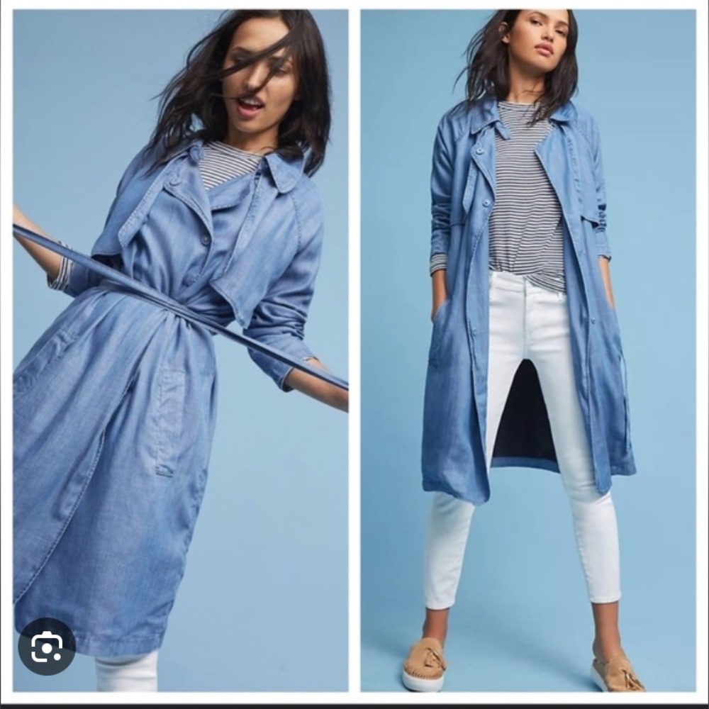 Chambray Trench Coat - Second Female at Anthropologie
